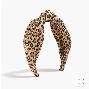 J Crew Factory Leopard print knotted headband